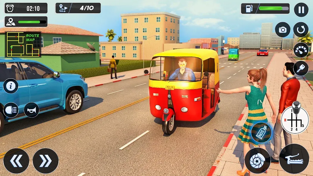 Tuk Tuk Auto Driving Games 3D  [МОД Бесконечные монеты] Screenshot 3