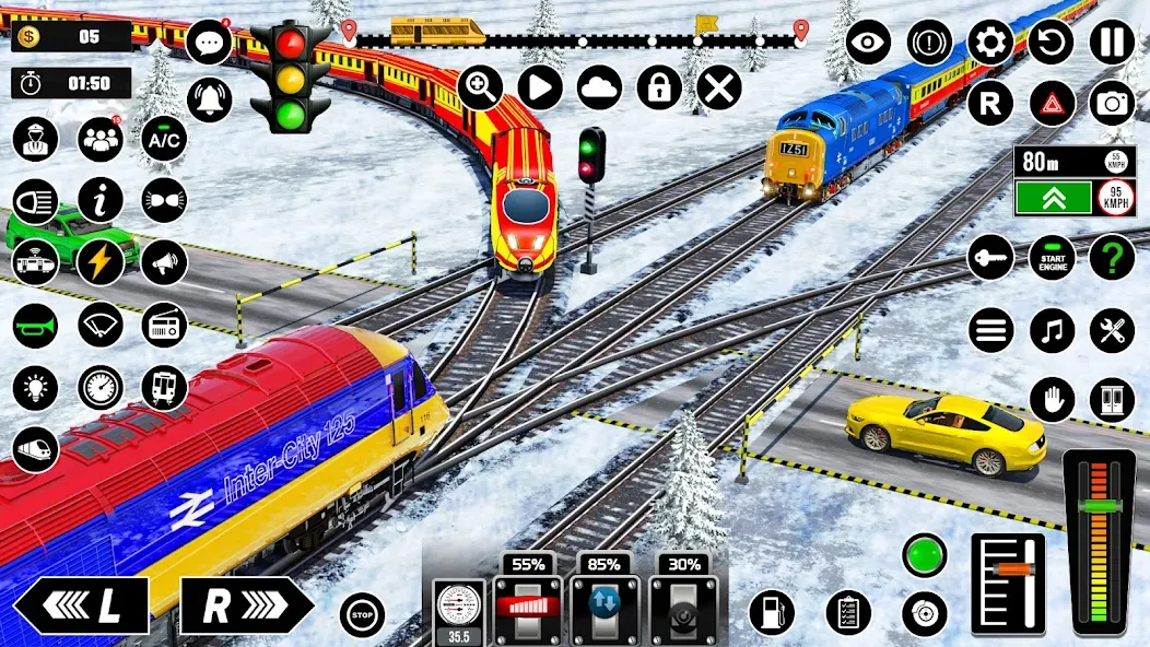 Railway Train Simulator Games  [МОД Бесконечные деньги] Screenshot 3