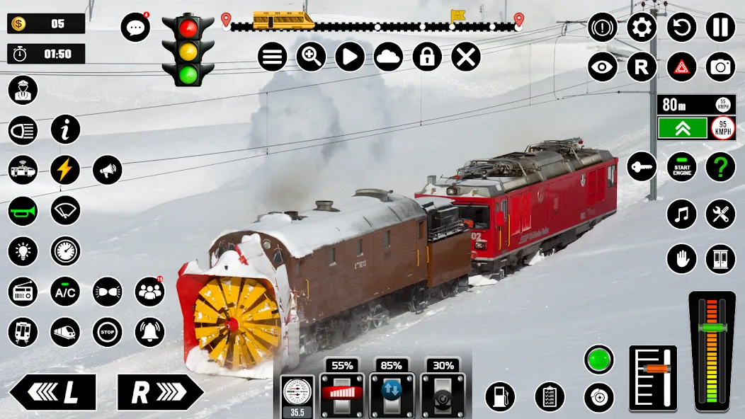 Railway Train Simulator Games  [МОД Бесконечные деньги] Screenshot 4