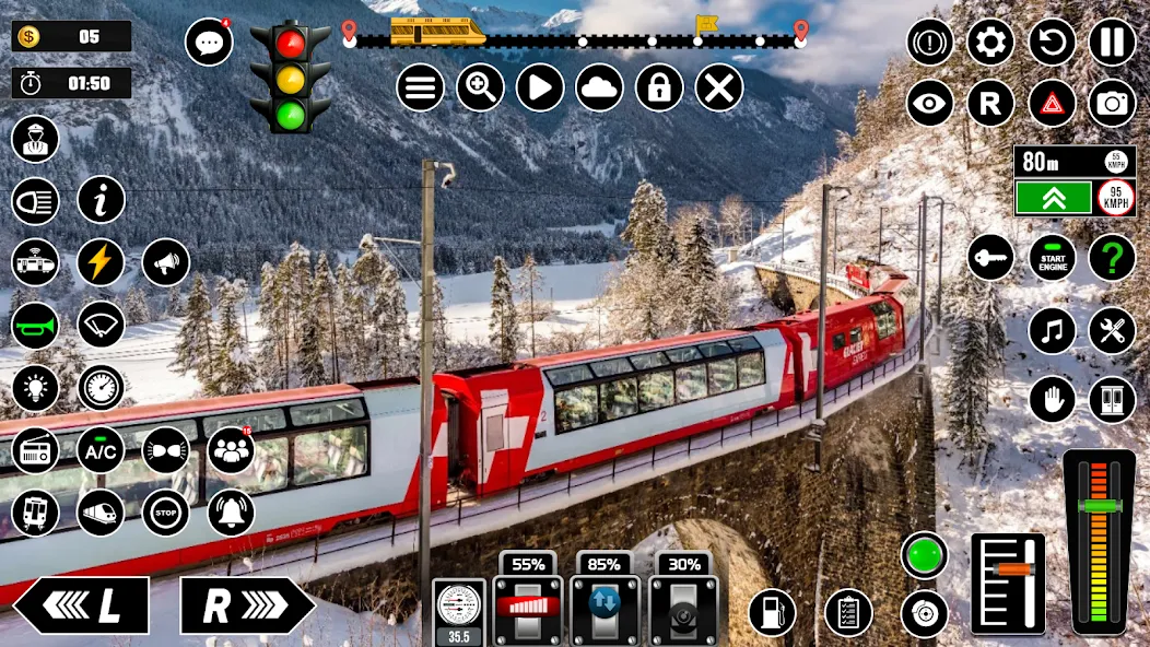 Railway Train Simulator Games  [МОД Бесконечные деньги] Screenshot 5