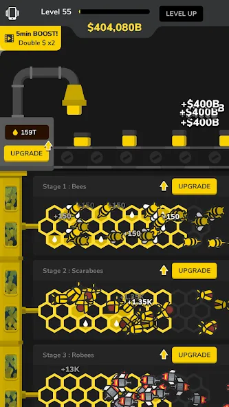 Idle Bee Factory Tycoon  [МОД Unlocked] Screenshot 3