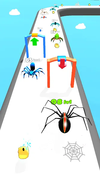 Insect Run - Spider Evolution (Инсект Эволюшн Ран)  [МОД Меню] Screenshot 1