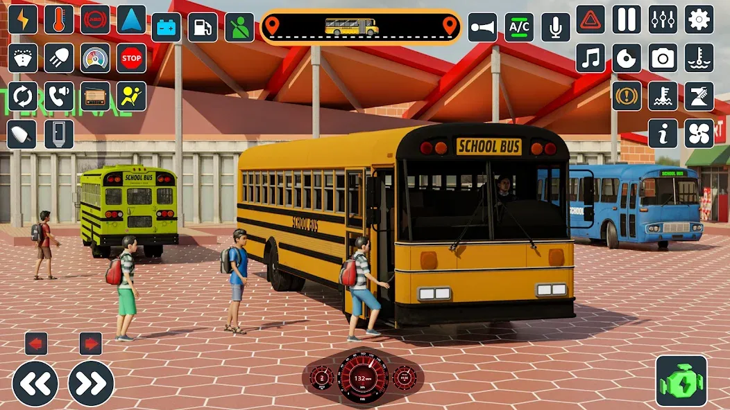 School Bus 3d : City Bus Games (Школьный автобус симулятор игры на автобусе)  [МОД Бесконечные монеты] Screenshot 2