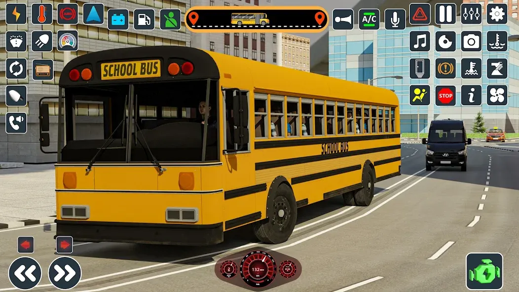 School Bus 3d : City Bus Games (Школьный автобус симулятор игры на автобусе)  [МОД Бесконечные монеты] Screenshot 5