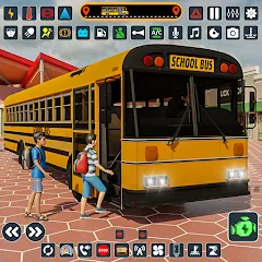 Скачать взлом School Bus 3d : City Bus Games (Школьный автобус симулятор игры на автобусе)  [МОД Бесконечные монеты] на Андроид