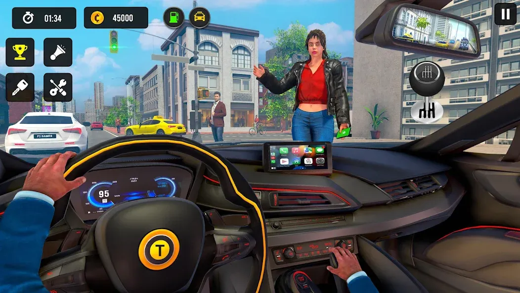 Taxi Simulator 3d Taxi Driver  [МОД Menu] Screenshot 5