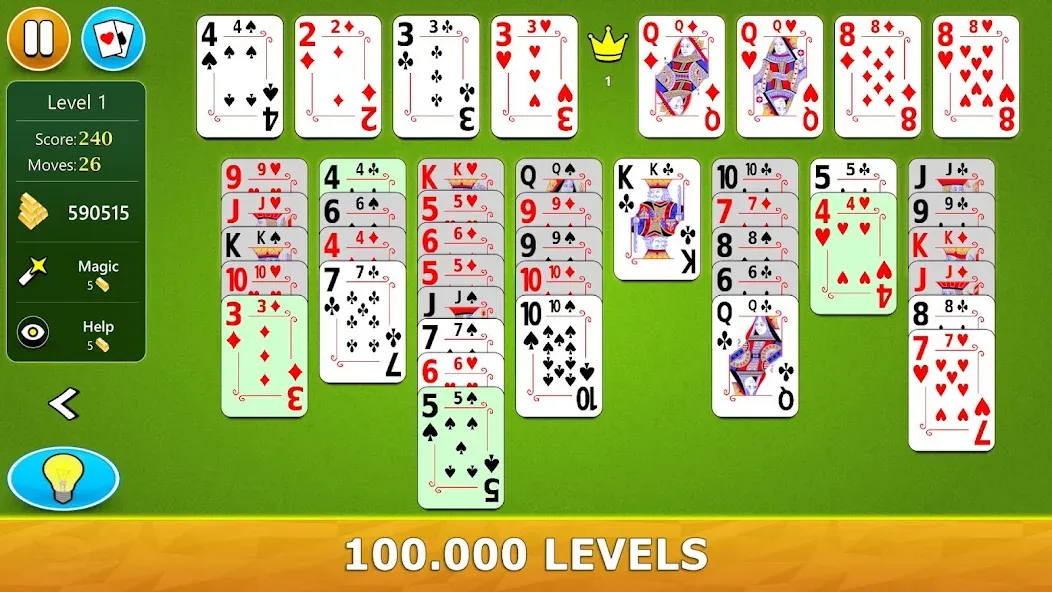 FreeCell Solitaire - Card Game  [МОД Unlocked] Screenshot 2