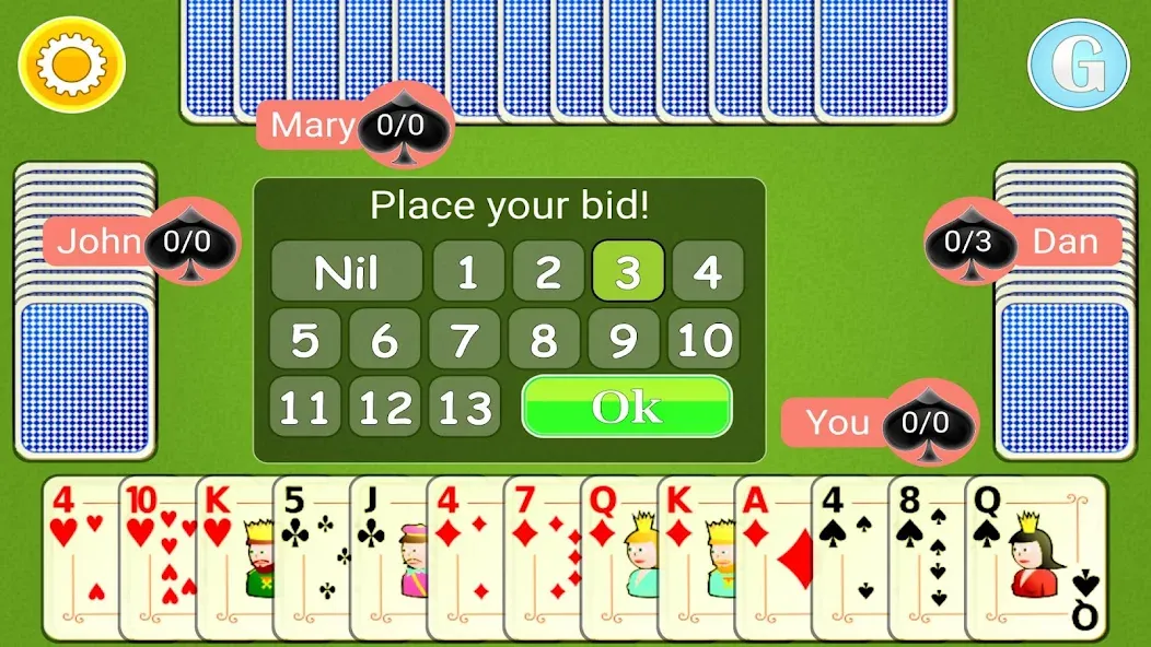 Spades Mobile  [МОД Menu] Screenshot 2