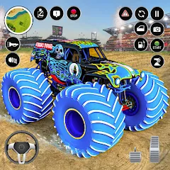 Скачать взлом Extreme Monster Truck Game 3D (Монстр Трак Экстремальные Игры) [МОД Unlocked] на Андроид