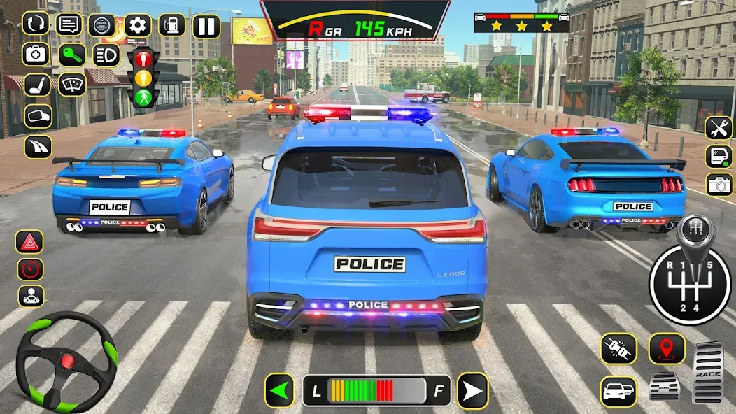 Police Car Driving School Game (Полицейская школа вождения автомобилей)  [МОД Много монет] Screenshot 4