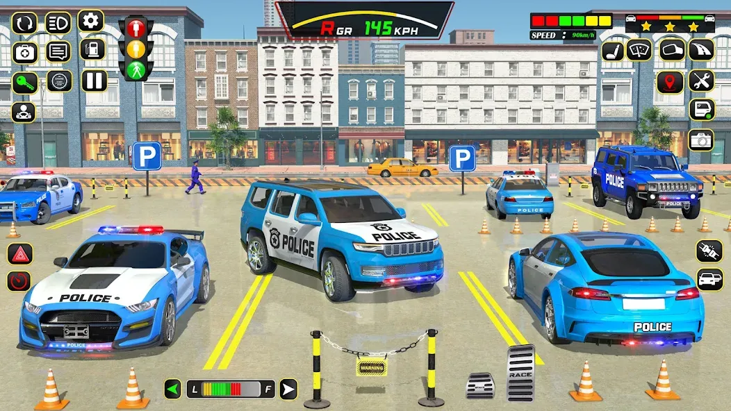 Police Car Driving School Game (Полицейская школа вождения автомобилей)  [МОД Много монет] Screenshot 5