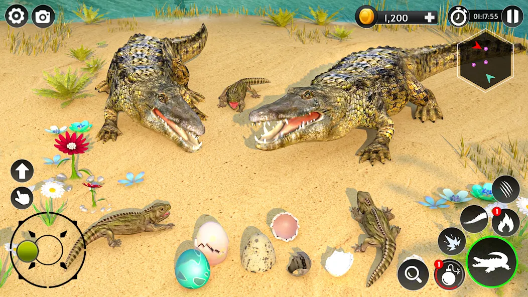 Hungry Animal Crocodile Games  [МОД Mega Pack] Screenshot 3