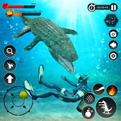 Скачать взлом Hungry Animal Crocodile Games [МОД Mega Pack] на Андроид