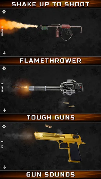 Gun Simulator : Tough Guns  [МОД Много монет] Screenshot 1