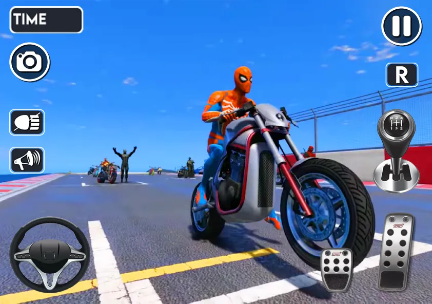 Spider Bike Stunt 3D Mega Ramp  [МОД Mega Pack] Screenshot 4