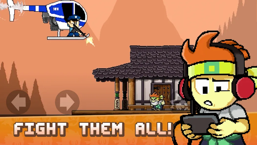 Dan the Man: Action Platformer (Дэн зе Мэн)  [МОД Много денег] Screenshot 1