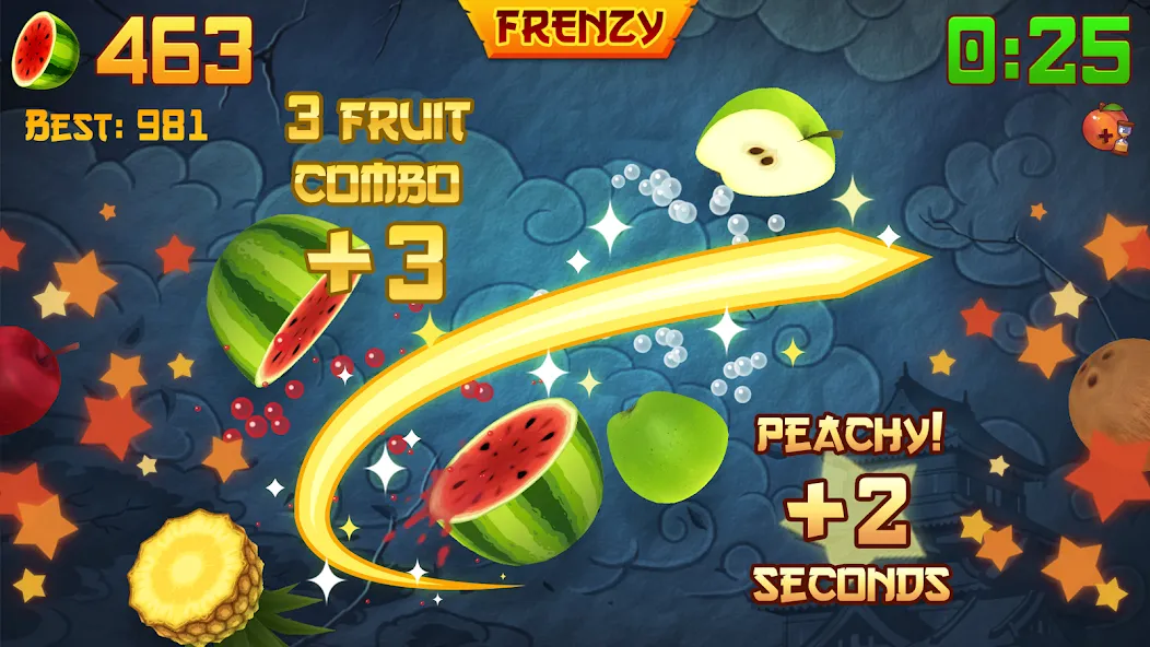 Fruit Ninja® (Фрут Ниндзя)  [МОД Unlimited Money] Screenshot 2