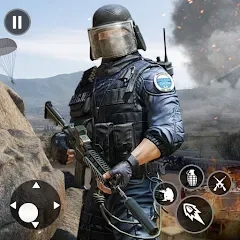Скачать взлом Gun Shooting Games Fps Offline [МОД Бесконечные монеты] на Андроид
