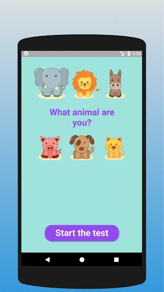 What animal are you? Test  [МОД Бесконечные монеты] Screenshot 1