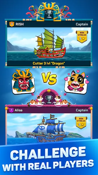 Pirates & Puzzles：Ship Battles  [МОД Menu] Screenshot 4