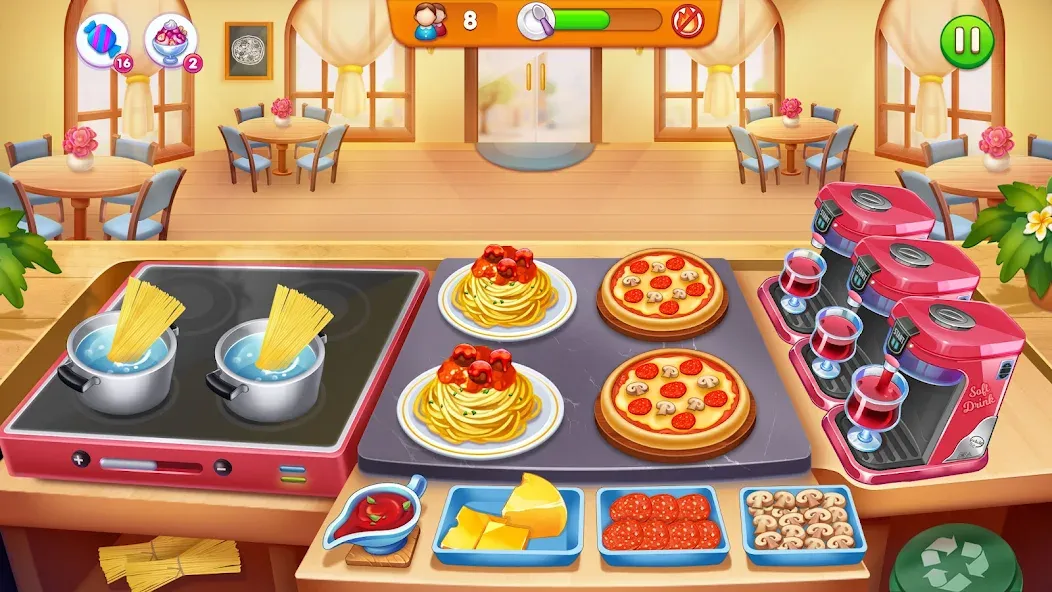 Cooking Restaurant Food Games  [МОД Menu] Screenshot 2