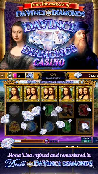 Da Vinci Diamonds Casino – Bes (Да Винчи Даймондс Казино)  [МОД Unlimited Money] Screenshot 1