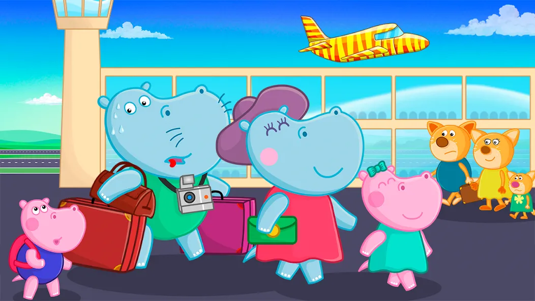 Hippo: Airport Profession Game  [МОД Mega Pack] Screenshot 4