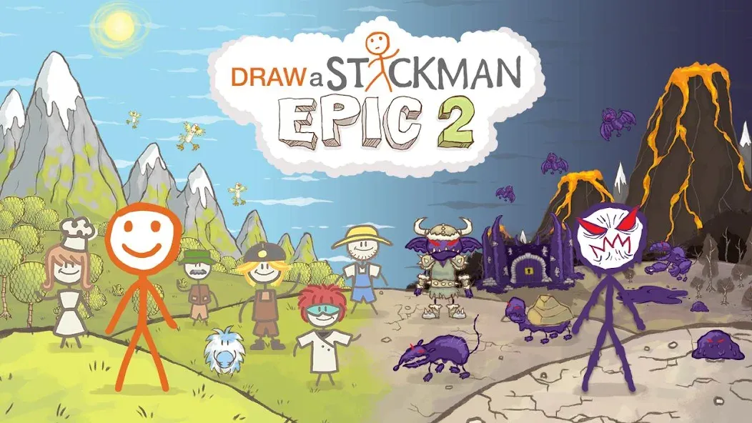 Draw a Stickman: EPIC 2 (Дроу э Стикман)  [МОД Menu] Screenshot 1