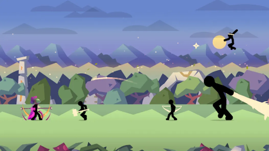 Stick Fight: Shadow Archer (Стк Файт)  [МОД Unlimited Money] Screenshot 2