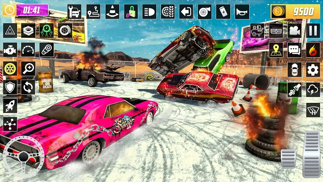 X Demolition Derby : Car Games  [МОД Бесконечные деньги] Screenshot 4