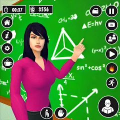 Скачать взлом High School Teacher Life Game [МОД Много монет] на Андроид