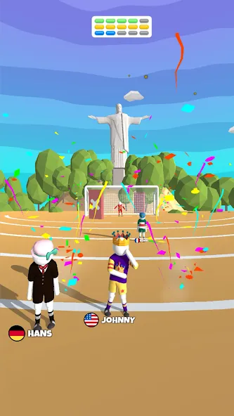 Goal Party - Soccer Freekick (Гоал Парти)  [МОД Много монет] Screenshot 1