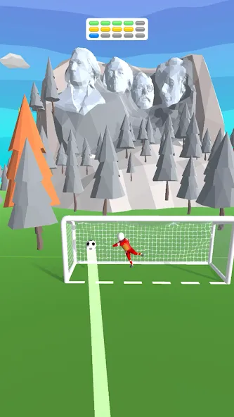 Goal Party - Soccer Freekick (Гоал Парти)  [МОД Много монет] Screenshot 5