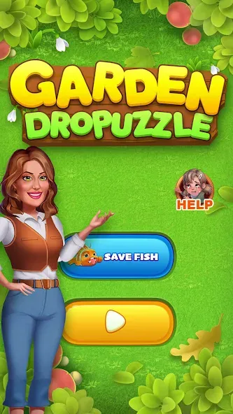 Garden Dropuzzle (Гарден Дропазл)  [МОД Много монет] Screenshot 1