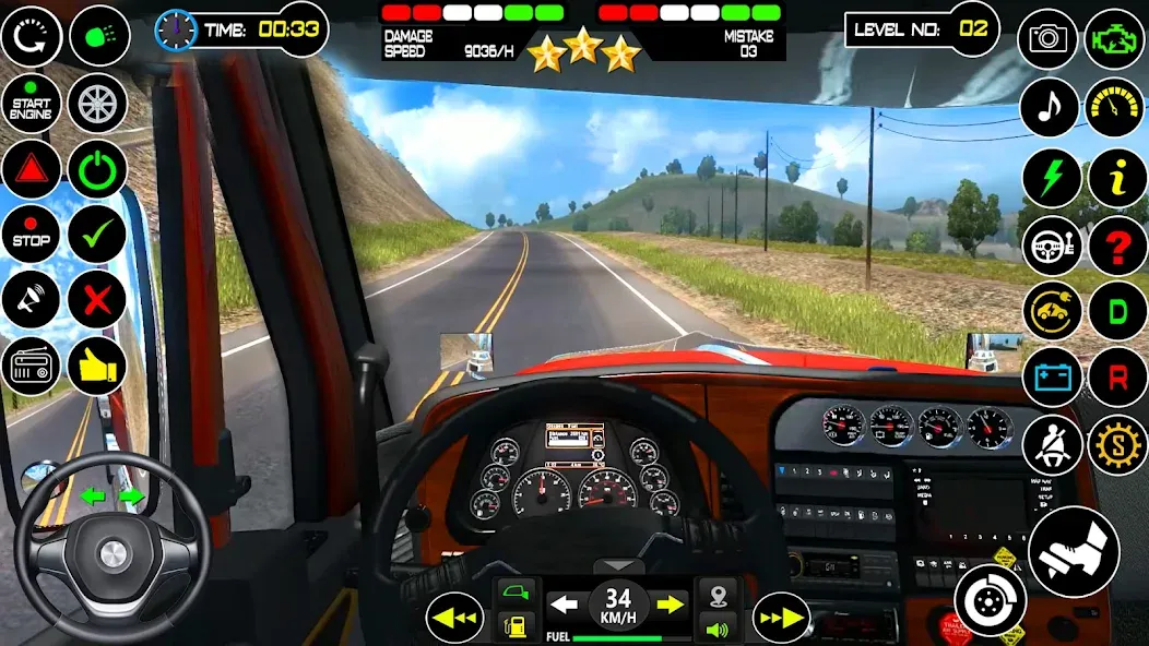 US Truck Driving Cargo Game 3D (Американский грузовик водителя)  [МОД Unlocked] Screenshot 4