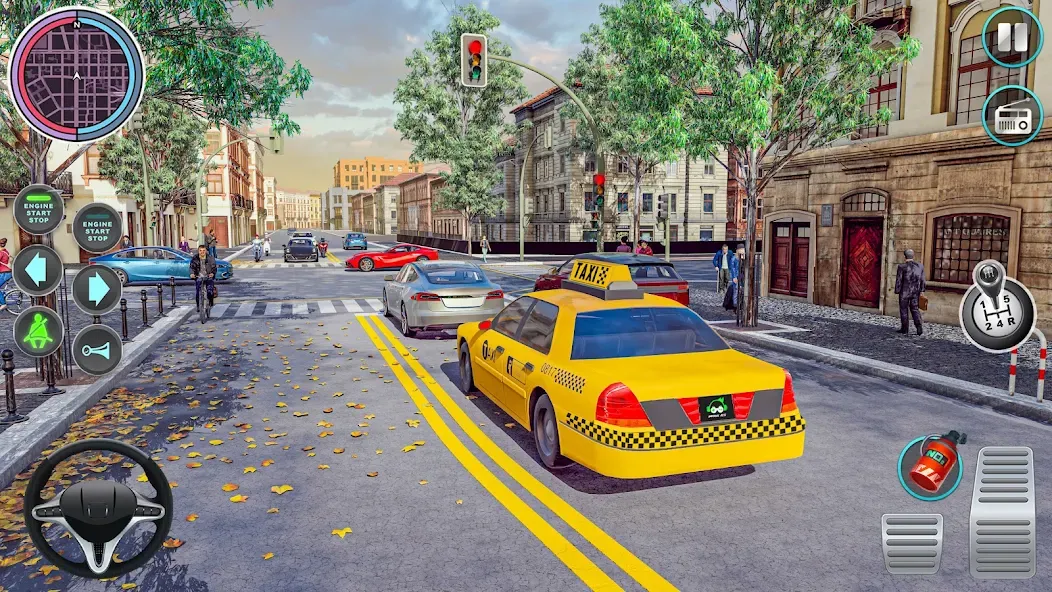 City Taxi Driving: Taxi Games  [МОД Бесконечные монеты] Screenshot 5