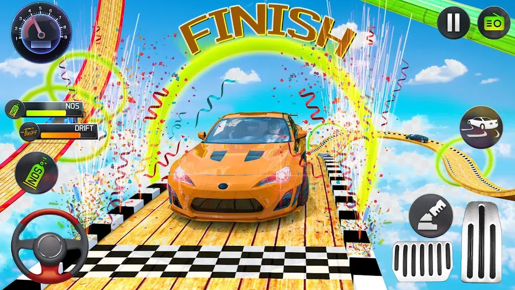 Mega Ramp Car Stunts Race Game  [МОД Mega Pack] Screenshot 4