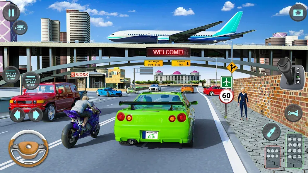 Modern Car Driving School Game  [МОД Много денег] Screenshot 1