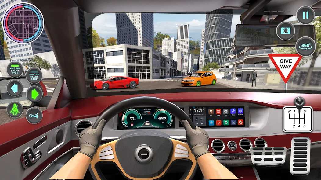 Modern Car Driving School Game  [МОД Много денег] Screenshot 2