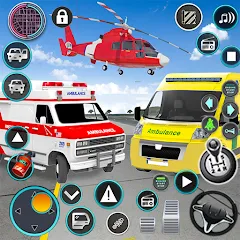 Скачать взлом Heli Ambulance Simulator Game [МОД Unlimited Money] на Андроид