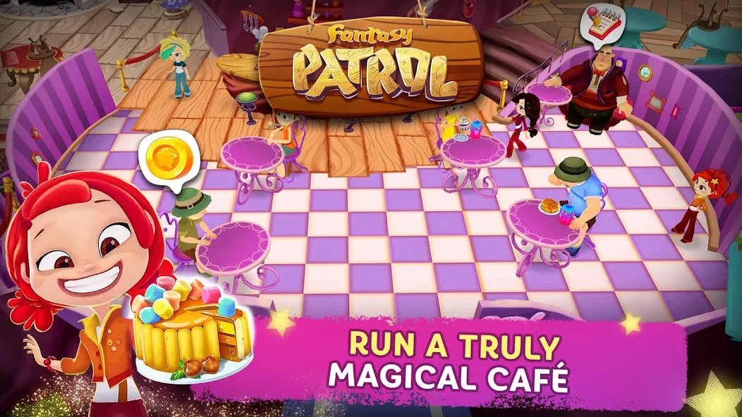 Fantasy Patrol: Cafe  [МОД Много монет] Screenshot 1