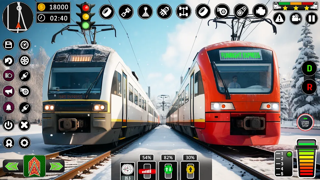 City Train Games Driver Sim 3D  [МОД Меню] Screenshot 2