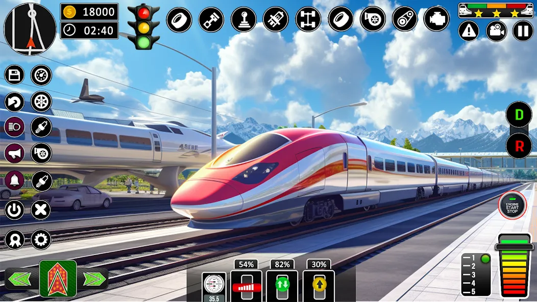 City Train Games Driver Sim 3D  [МОД Меню] Screenshot 4