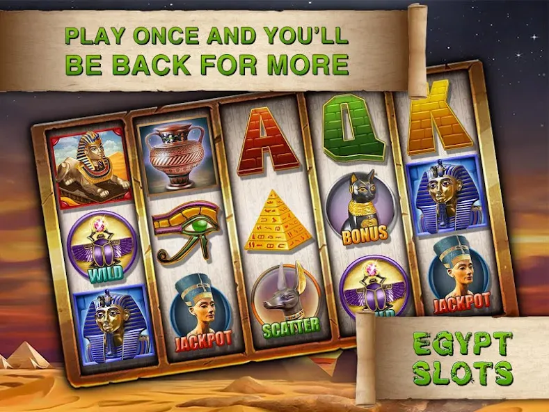 Egypt Slots Casino Machines (Египетские игровые автоматы казино)  [МОД Меню] Screenshot 5