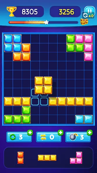 Block Puzzle - Gem Block (Блокпазл блокголоволомка)  [МОД Menu] Screenshot 4