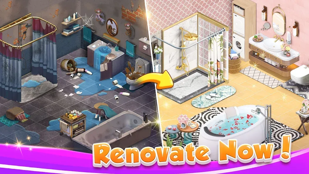 Solitaire Home Design (Солитер Хоум Дизайн)  [МОД Меню] Screenshot 4