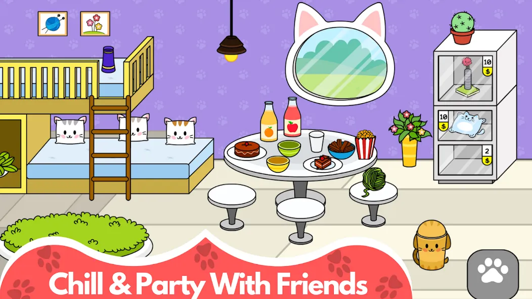 My Cat Town - Cute Kitty Games  [МОД Unlimited Money] Screenshot 3