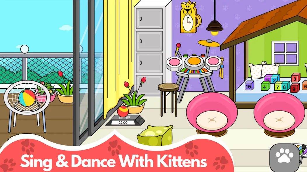 My Cat Town - Cute Kitty Games  [МОД Unlimited Money] Screenshot 4