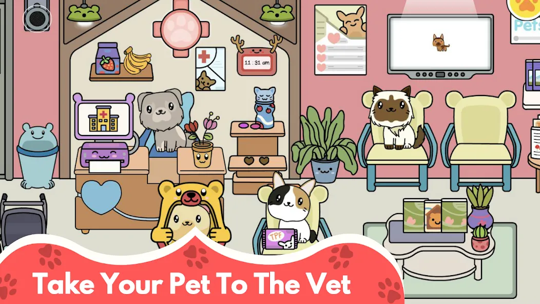 My Cat Town - Cute Kitty Games  [МОД Unlimited Money] Screenshot 5