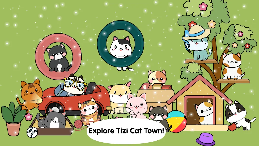 My Cat Town - Tizi Pet Games  [МОД Меню] Screenshot 1